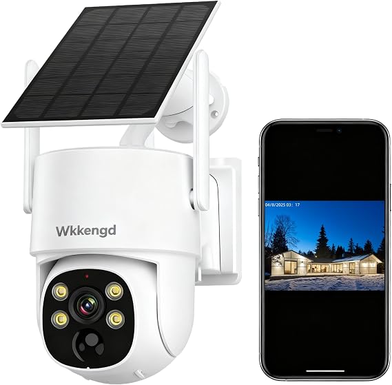 Solar Powered Outdoor Security Cameras, Compatible with Surveillance DVR Kits