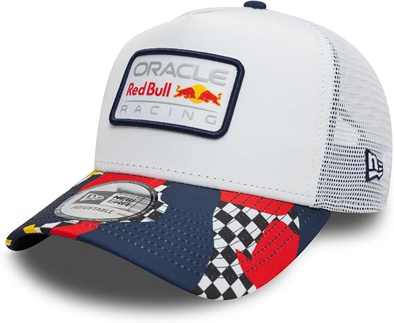 New Era A-Frame Trucker Cap - Abstract Red Bull Racing