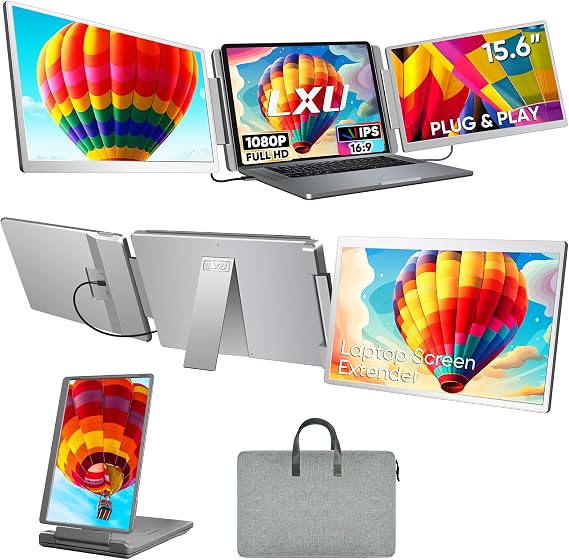 LXU 15.6" Laptop Screen Extender Monitor Portable