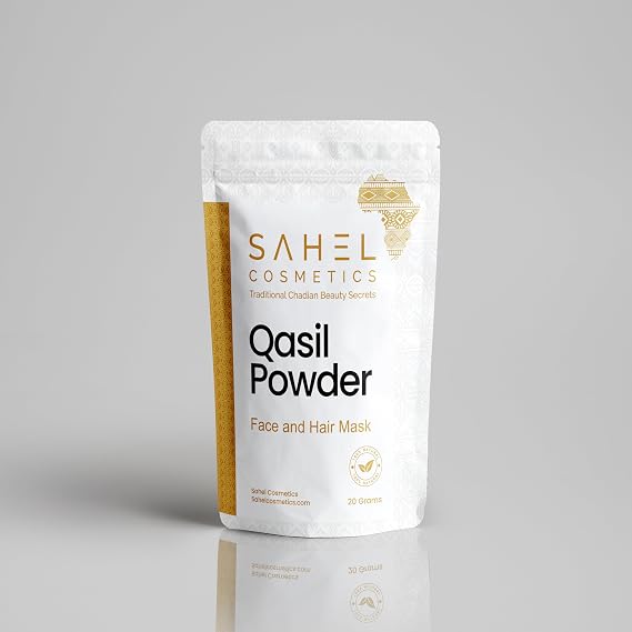 Roselle Naturals Qasil Powder Face and Hair Mask, 100% Natural, Organic African Beauty Treatment (50 grams)