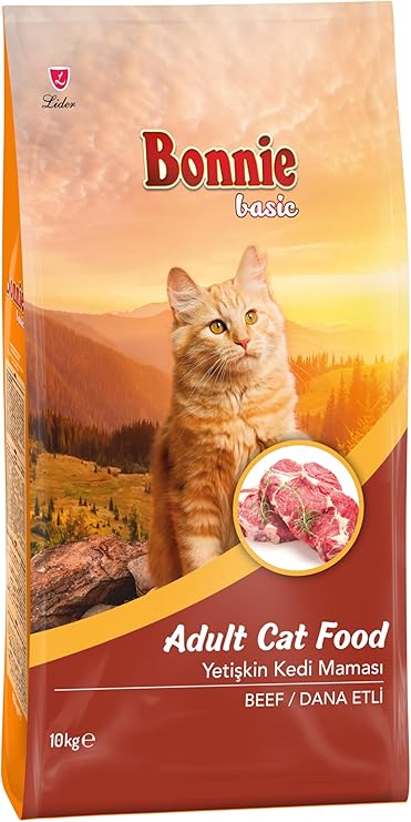 Bonnie Basic Adult Beef Cat Food 10 Kg