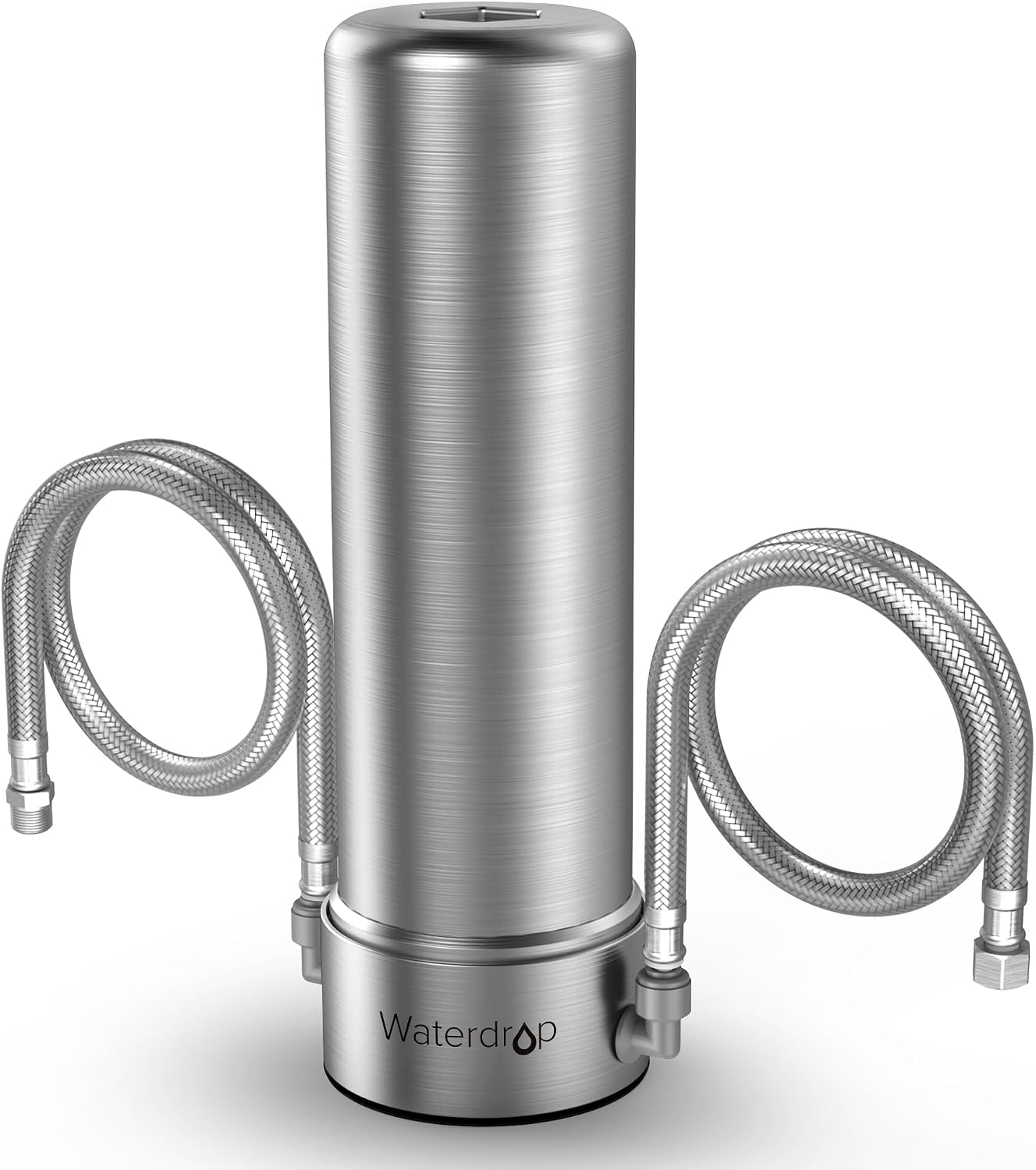Waterdrop AS13 Under Sink Water Filter, No Drilling Required Under Sink Water Filtration System, Reduce PFAS, PFOAPFOS, 6 Stage Stainless Steel Under Sink Water Filter System