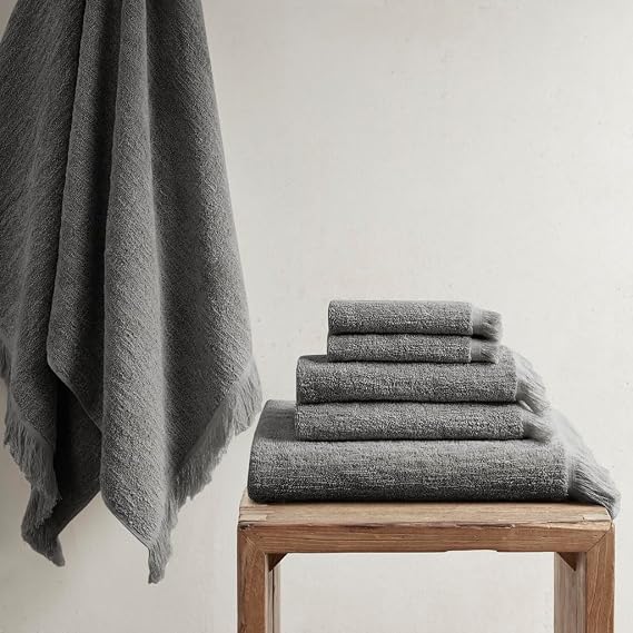 Cotton Dobby Slub 6 Pcs Towel Set