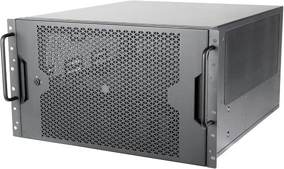 SilverStone Technology RM600 6U Rack Mount Enclosure with Dual Power Supply Compatibility and Support for THREE 360mm Heatsinks SST-RM600