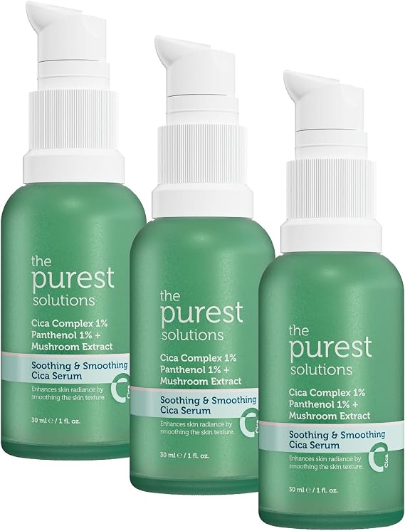 The Purest Solutions Hassas Ciltler İçin Kızarıklık Karşıtı Ve Bariyer Onarıcı Cica Serum 30 Ml (3 paketi)
