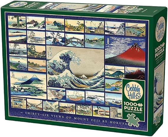 Cobble Hill 1000 Piece Puzzle - Hokusai - Sample Poster Included