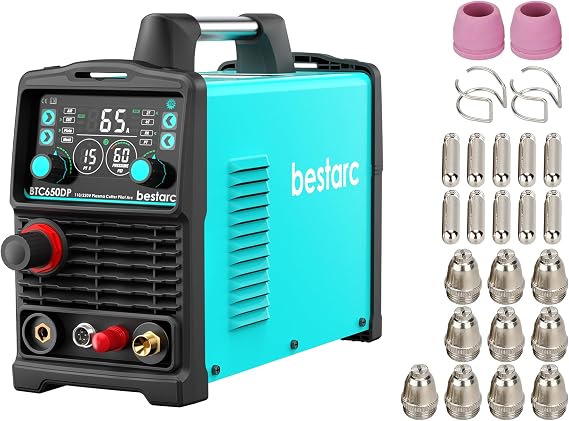 bestarc Pilot Arc Plasma Cutter - BTC650DP 10GEN & AG60P Consumables Kit 24PCS