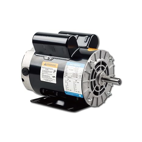 2HP Air Compressor Motor, 5/8" Keyed Shaft, 115/230V, 3450 RPM