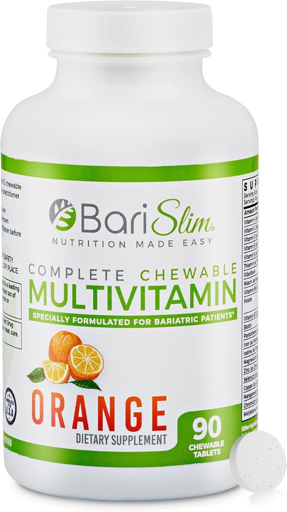 BariSlim Complete Chewable Bariatric Multivitamin Tablets - 90 Tablets