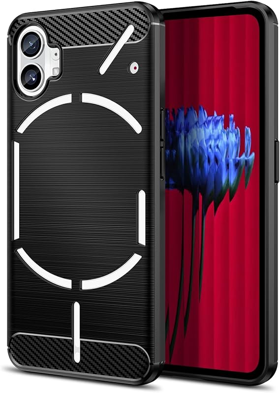 Case for Nothing Phone 1, Slim Fit Phone Cover, Black