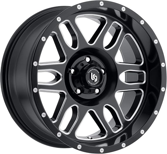 Pro Comp Alloys PRO COMP WHL LRG Squadron Matte Black Milled 2010 55 4.5BS Offset, 24mm Cap