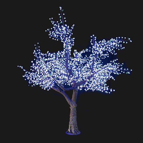 LED Light Cherry Artificial Tree, 11-Feet, Cool White
