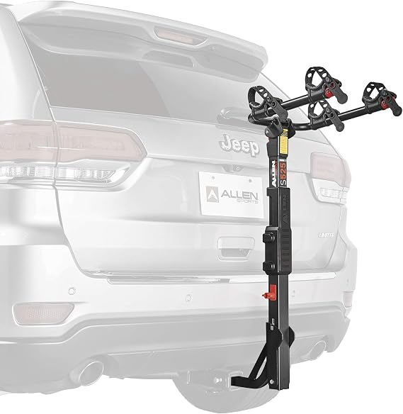 Allen Sports Premier Hitch Mounted 2-Bike Carrier, Model S525, Black