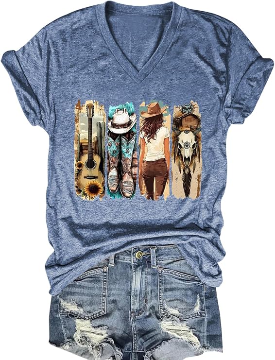 Im The Problem T Shirt Cowgirl Shirts for Women Country Music Graphic Tees