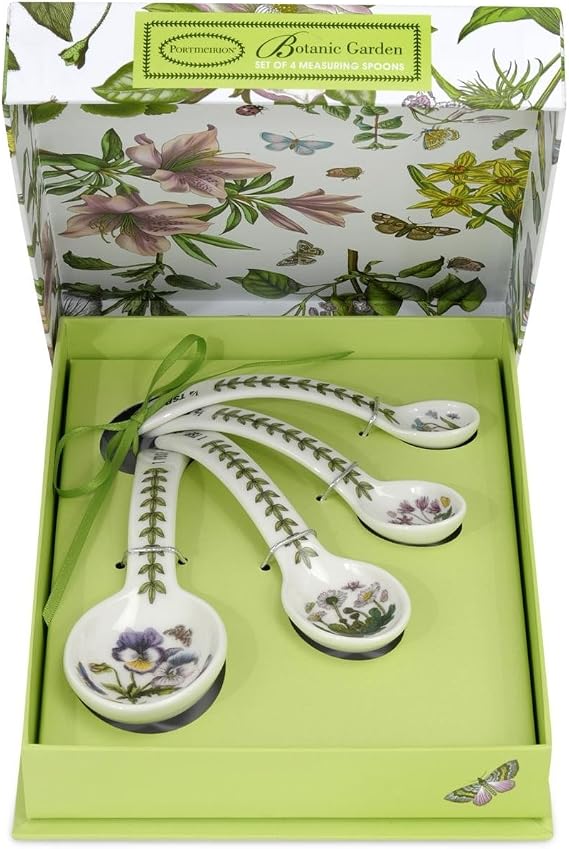 Portmeirion Botanic Garden Measuring Spoons, Set of 4 - Floral Motifs