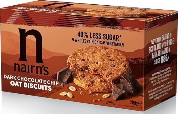 NAIRNS Dark Chocolate Chip Biscuits, 7.1 OZ