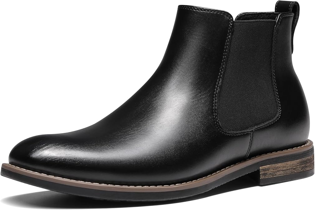 Bruno Marc Men's Classic Chelsea Ankle Dress Boots