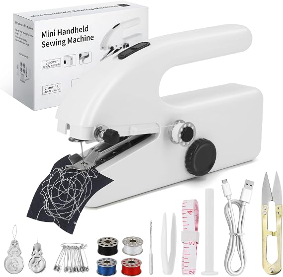 Mini Hand Sewing Machine Electric 2 Speed Portable