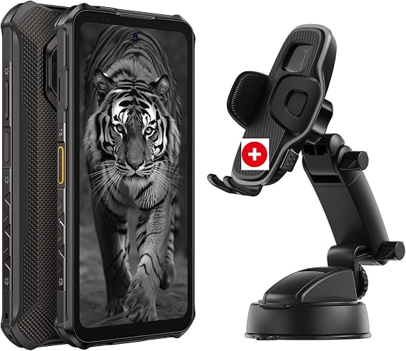 Ulefone Armor X16 Rugged Smartphone (Wasteland Shadow), Plus Armor Mount (UAN16), Phone Holder, Phone Stand