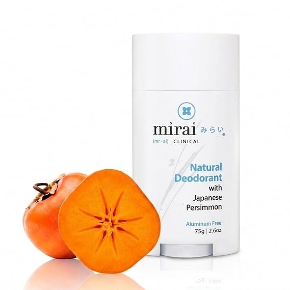 Mirai Clinical Natural Deodorant, Nonenal Odor Eliminator, Unscented, 75g