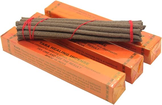 Incense Tara Healing Tibetan, 5.5" Length - 3 Packs, 20 Sticks Per Pack