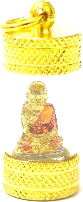 Thai Jewelry Pendants LP Tuad Takrut Takrud Thai Amulet Buddha Yant Talisman PendantLucky for Life Pendants