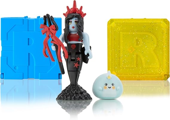 Roblox Celebrity Collection - Star Sorority: Dark Mermaid Figure + Two Mystery Figure Bundle [Includes 3 Exclusive Virtual Items]