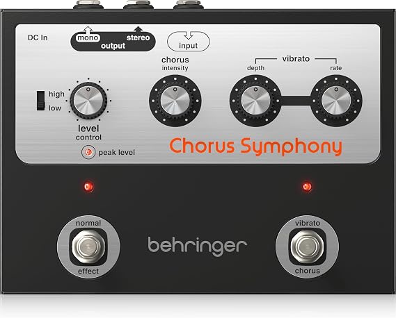 Behringer Chorus Symphony Chorus and Vibrato Guitar Pedal