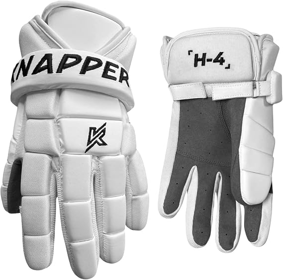H-4 Ball Hockey Gloves, Pro-Level Protection | Multi-layer padding, enhanced stick control, lightweight comfort, secure wrist fit; perfect for street & ball hockey athletes