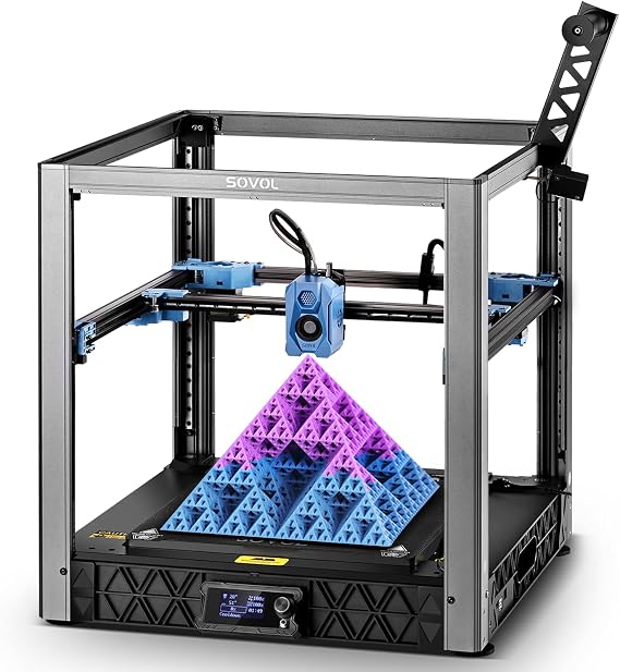 Sovol SV08 Core-XY 3D Printer Voron 2.4 Open Source, 700mm/s High Speed 3D Printers with 300C Clog-Free Hotend & Camera, Auto Leveling with 4 Independent Z Motors, Large Print Size 13.8x13.8x13.6in