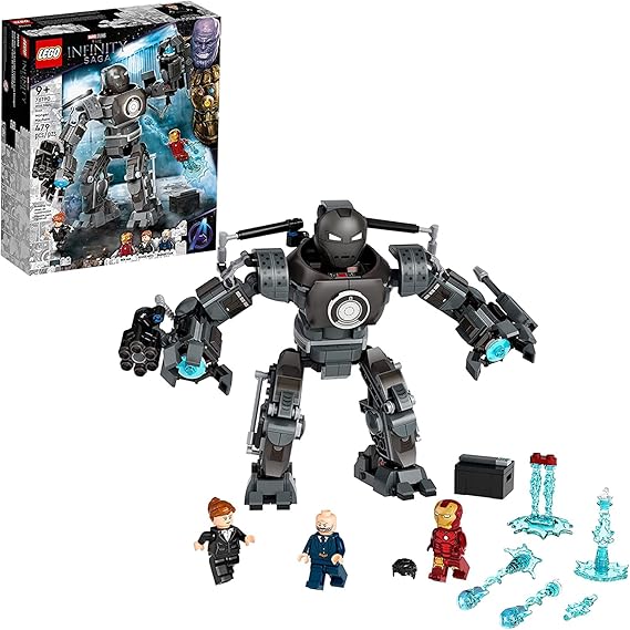 LEGO Marvel Iron Man Monger Mayhem Set 76190, Avengers Mech Building Toy, Action Figure, with Iron Man, Obadiah Stane and Pepper Potts Minifigures, Gift for 9 Plus Year Old Boys and Girls
