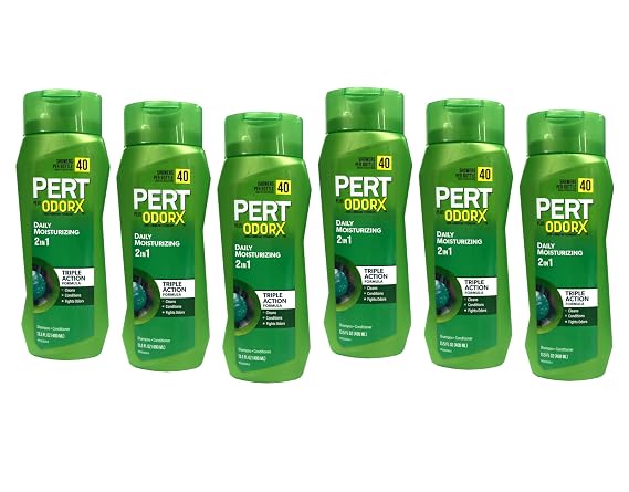 Pert Plus OdorX Daily Moisturizing 2-in-1 Shampoo & Conditioner (13.5 fl oz., 6 Pack)