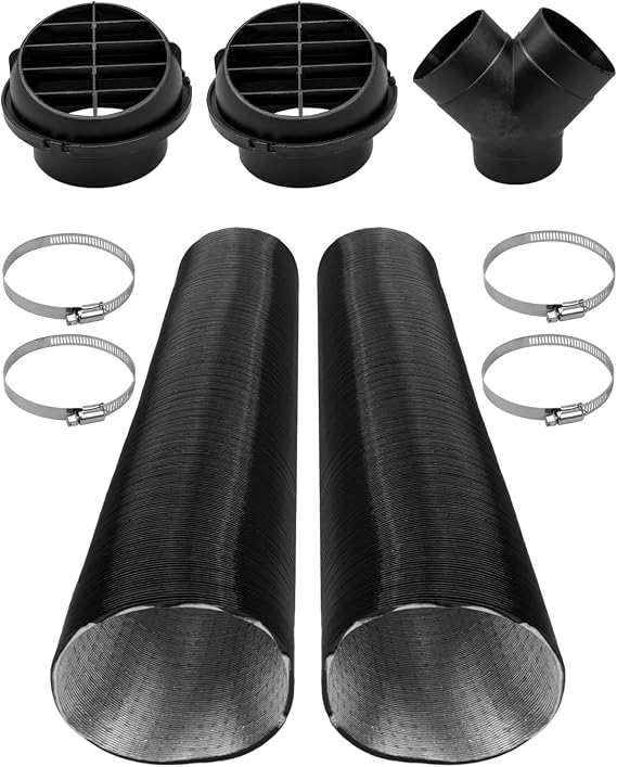 75mm Diesel Parking Heater Kit, Heater Pipe Warm Air Outlet Vent Set