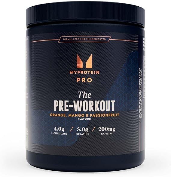 Myprotein THE Pre-Workout Powder | Advanced Pre Workout with 200mg Caffeine, Creatine & Nootropics | Boosts Energy, Focus, Endurance & Performance (30 Servings, Orange Mango Passionfruit)