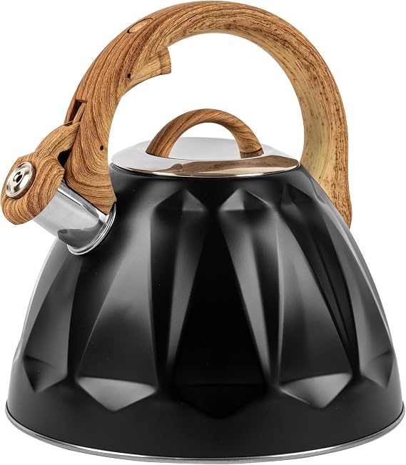 KARL HAUSMANN ALBERT Induction Kettle with Whistle Black 3 Litres