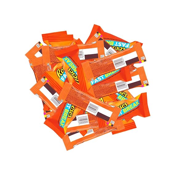 CandyKrave Reese's Fast Break Peanut Butter and Nougat, 30-36 Pcs, 2 lb