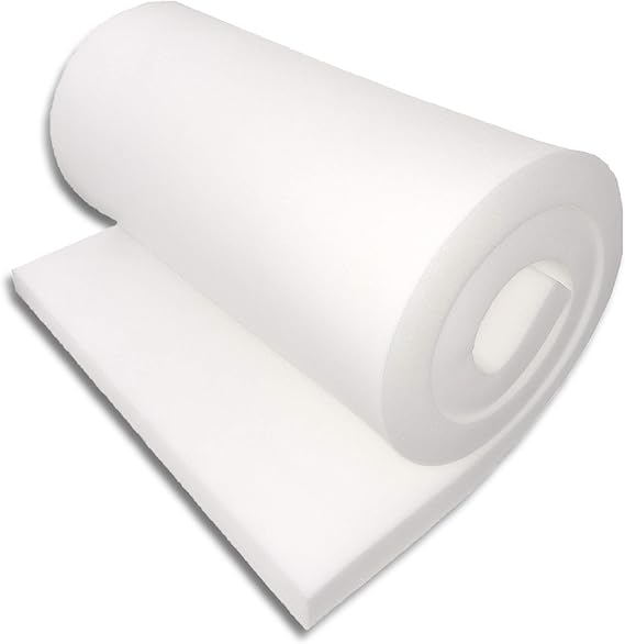 FoamTouch Upholstery Foam Medium Density Cushion, 2'' L x 24'' W x 72'' H