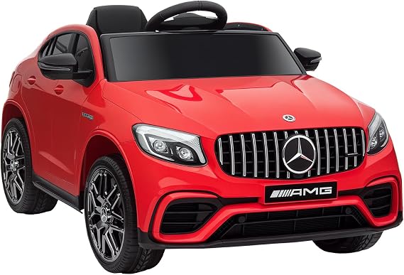 Aosom 12V Toddler Ride On Car Mercedes Benz AMG GLC63S Coupe 2 Speed Red