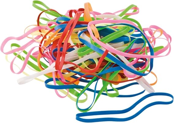 Baumgartens 2-1/8-inch Plastibands (BAUSF5000) Assorted Colors, 200 Pieces