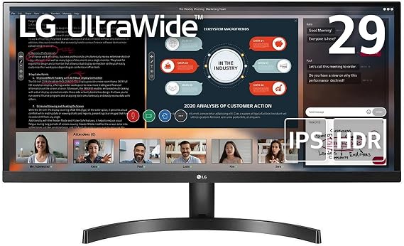 Exclusive LG Monitor Display 29WL500-B 29 inch / Improves Work Efficiency, Business, Programming, Trading, Graphics, Movies / 21:9 Flat Ultra Wide 2560 x 1080 / HDR/IPS Non-Glossy
