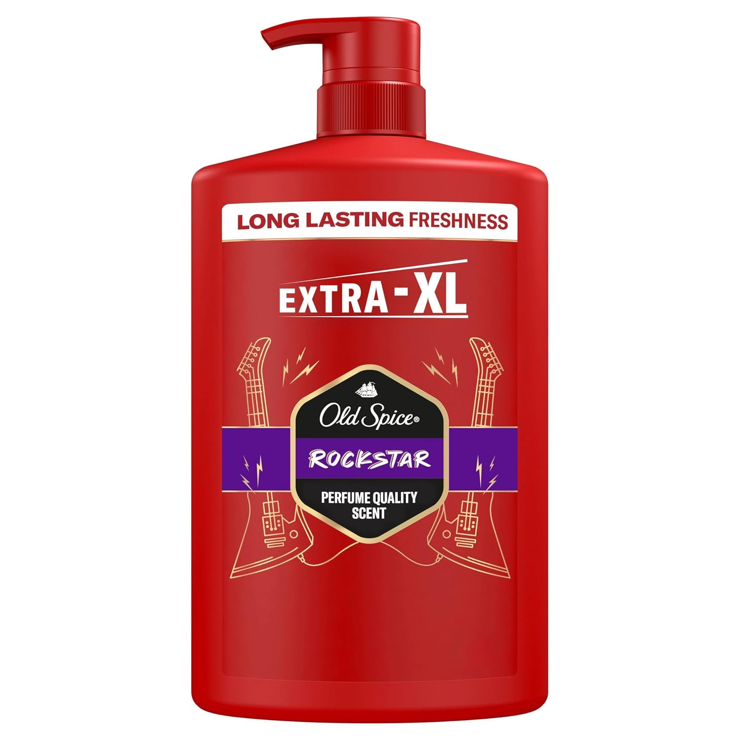 Old Spice Rockstar 3-in-1 Multi-Purpose Shampoo for Hair Face and Body 1000ml Long-lasting Fresh Scent of Perfume Quality Deep Cleansing