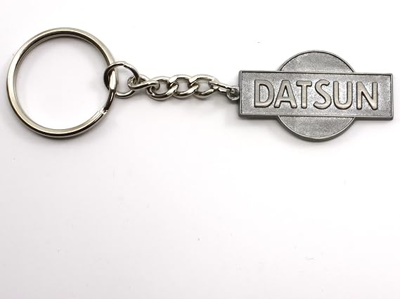 Rotary13B1 Datsun Key Chain - Style A Pewter