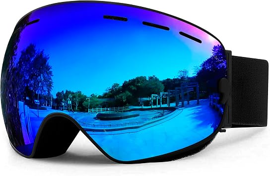 SPOSUNE Ski Goggles Over Glasses - Snow Goggle for Men Women Youth Snowboard Skiing - UV400 Anti-Fog Snowmobile Goggles