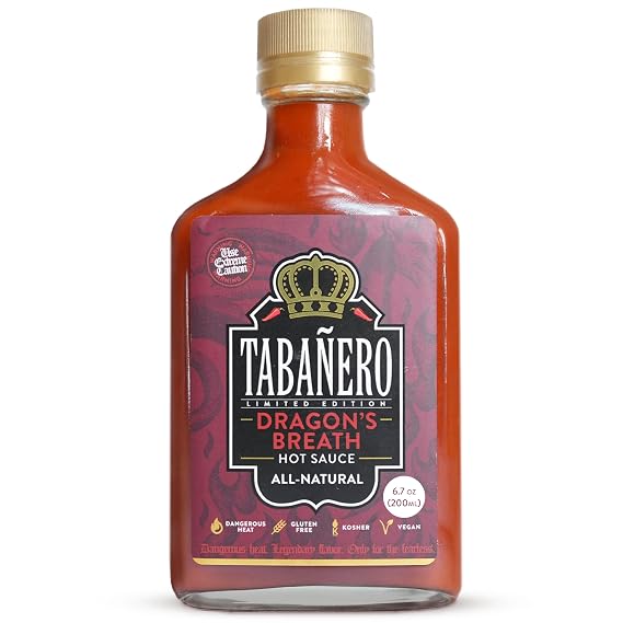 Tabanero Dragon's Breath Extreme Hot Sauce, 5oz Bottle