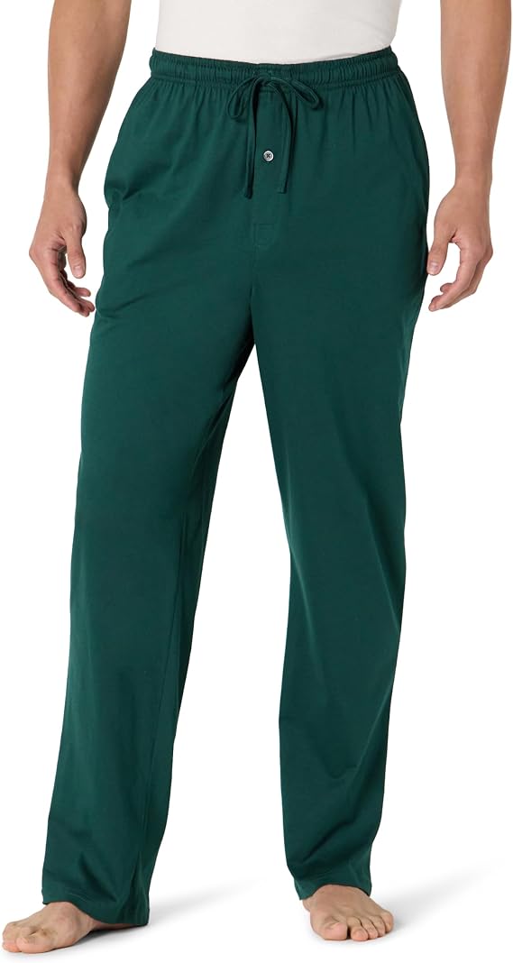 Amazon Essentials Men's Relaxed-Fit Lightweight Cotton Knit Lounge Pajama Pants