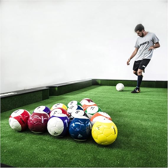 16 Pcs Billiard Snook Soccer Ball Football Full Set Gaint Snookball Snooker Street Game Sport Toy Poolball Footpool, Adult Outdoor Game Entertainment, Gift,5.9inch