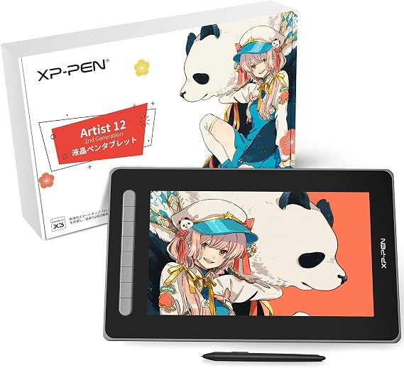 Japan Limited EditionXP-Pen Liquid Tab Artist 12 Second Deluxe Edition with X3 Chip, Liquid Crystal Pen Tablet Compatible with Android, Windows, MacOS, Fully Laminated, for Beginners, Illustration