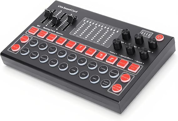 M9 Sound Card Kit, 99% of Live Singing Software Supported Sound Card Set Hear Your Voice Effectively for Live Broadcast for Live Sound