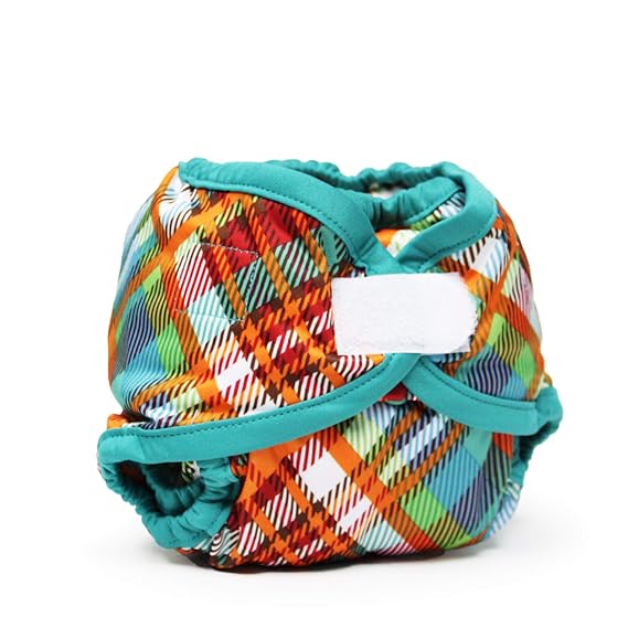 Kanga Care Rumparooz Double Leg Gusset Reusable Cloth Diaper Cover Newborn Aplix Quinn 4-15lbs
