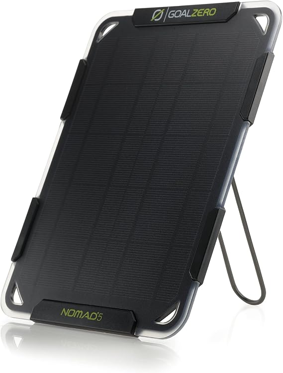 Goal Zero Nomad 5 Solar Panel, Small, Lightweight, 11500 BT204